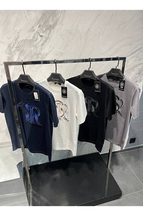 Футболка чёрного цвета Stefano Ricci Eagle