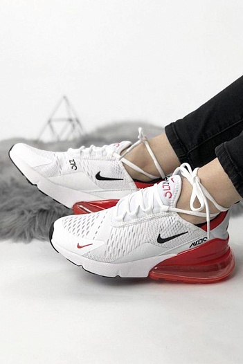 Кроссовки Nike Air Max 270 - White / Red   