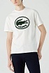 Белая футболка Lacoste logo-print