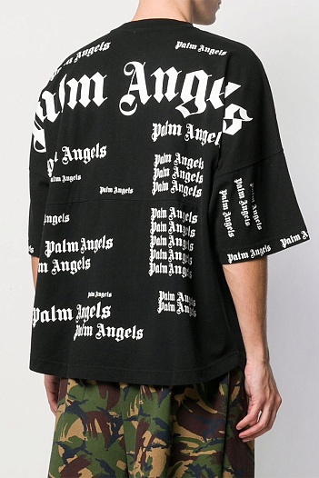 Оверсайз футболка Palm Angels Ultra Logo - Black   