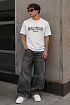 Футболка белого цвета Balmain Paris logo-print