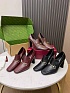 Женские кожаные лоферы на каблуке Gucci Signora Pump premium