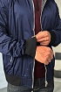 Двусторонняя ветровка Prada logo-plaque - Navy / Black