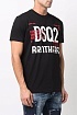 Мужская чёрная футболка Dsquared2 Brothers