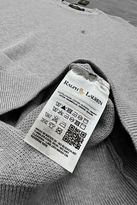 Мужской джемпер Роlо Ralрh Lаurеn pony-embroidered - Grey