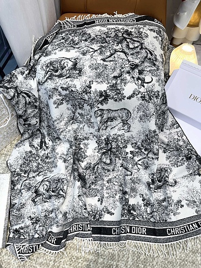 Шарф Dior Toile de Jouy Sauvage premium 140x140 см   