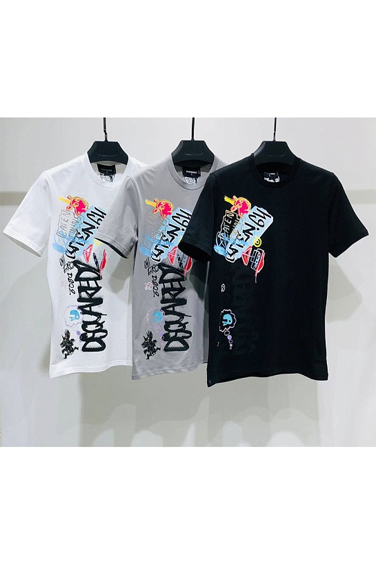 Мужская серая футболка Dsquared2