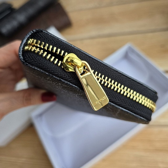 Кожаное портмоне Etro с узором пейсли 19x10 см