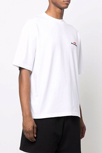 Белая оверсайз футболка Balenciaga Year of the Tiger   