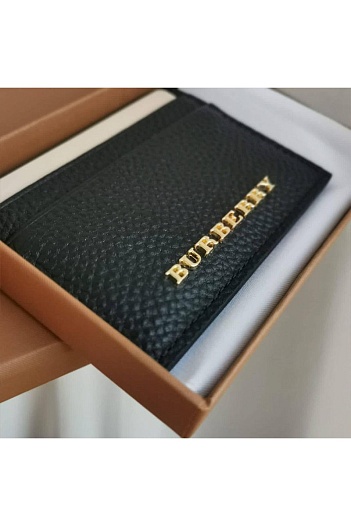 Кожаный кардхолдер Burberry logo-plaque 10.4x7.5 см   