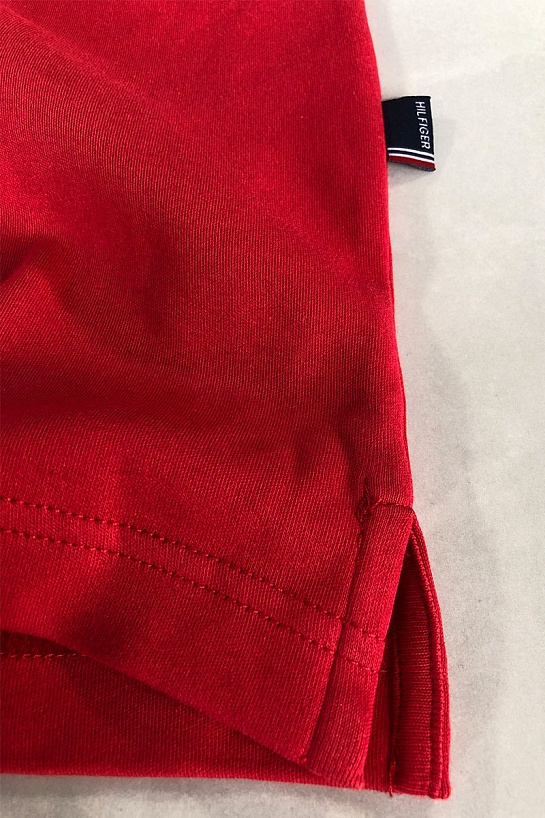 Классическое мужское поло Tommy Hilfiger тёмно-зелёного цвета