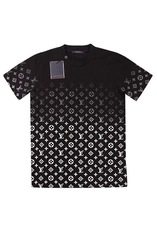 Футболка чёрного цвета Louis Vuitton Monogram Gradient