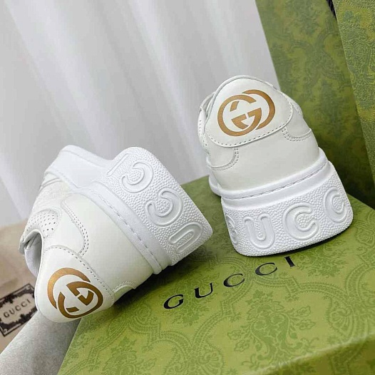 Женские кроссовки Gucci GG Chunky B - White   
