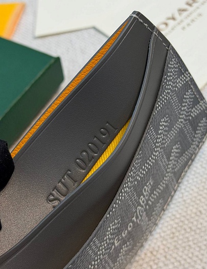Кожаный кардхолдер Goyard Saint Sulpice premium 10.5x7 см   