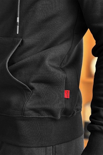 Кофта на молнии Hugo Boss чёрного цвета   