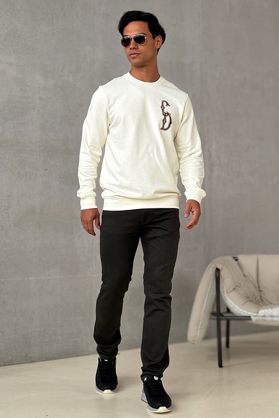 Мужские тёмно-серые джинсы Emporio Armani