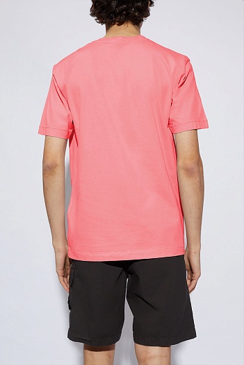 Мужская футболка Stone Island compass-patch - Pink   