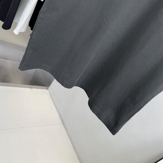 Тёмно-серая оверсайз футболка Chrome Hearts Premium