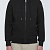 Чёрная кофта на молнии Moncler striped logo