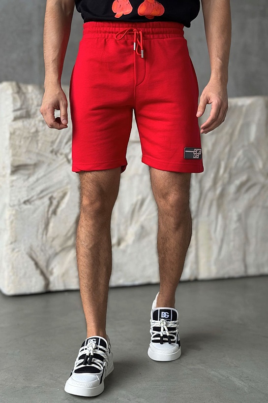 Мужские красные шорты Prada