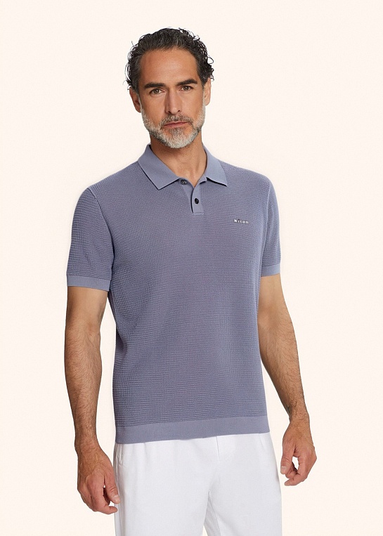 Мужское серое поло Kiton premium