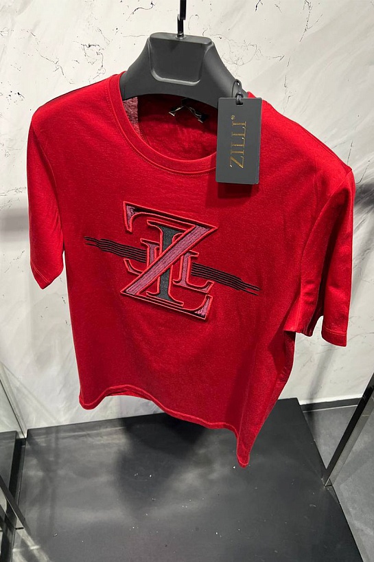 Мужская красная футболка Zilli