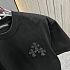 Чёрная оверсайз футболка Chrome Hearts Premium