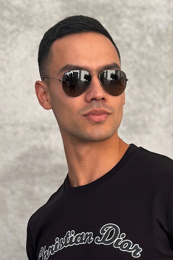 Солнцезащитные очки Ray-Ban Aviator Large Metal - Brown   