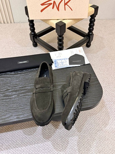 Мужские замшевые лоферы Dolce & Gabbana   