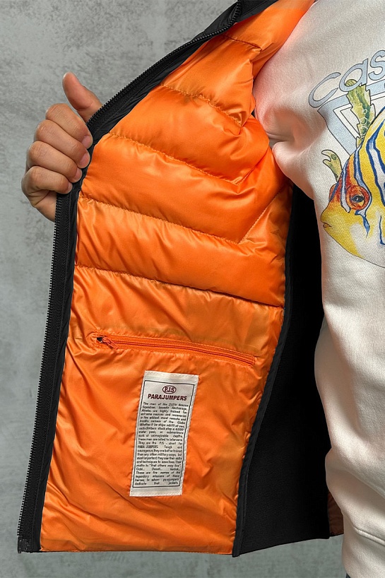 Мужской чёрный жилет Parajumpers