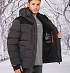 Утеплённая тёмно-серая куртка Moncler Grenoble