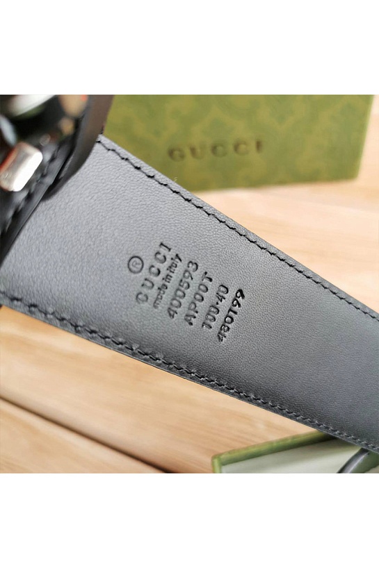 Кожаный ремень Gucci (ширина 4 см, длина 105 / 110)