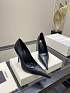 Женские кожаные туфли на каблуке Yves Saint Laurent premium