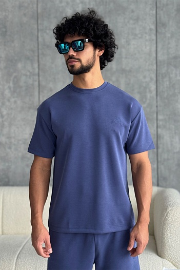 Мужская синяя футболка Loro Piana   