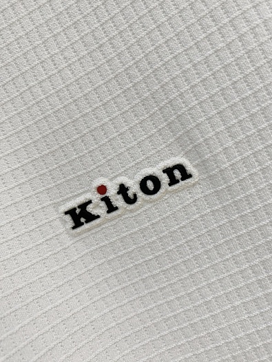 Мужское белое поло Kiton premium   