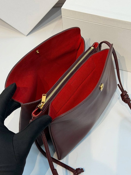 Кожаная сумка Celine Trio Flap premium 22.5x13x3.5 см