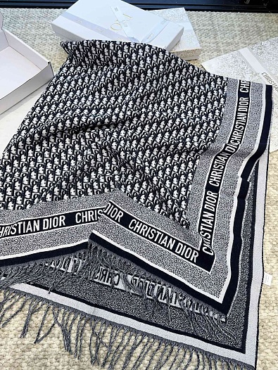 Шарф Dior Oblique Monogram premium 140x140 см   