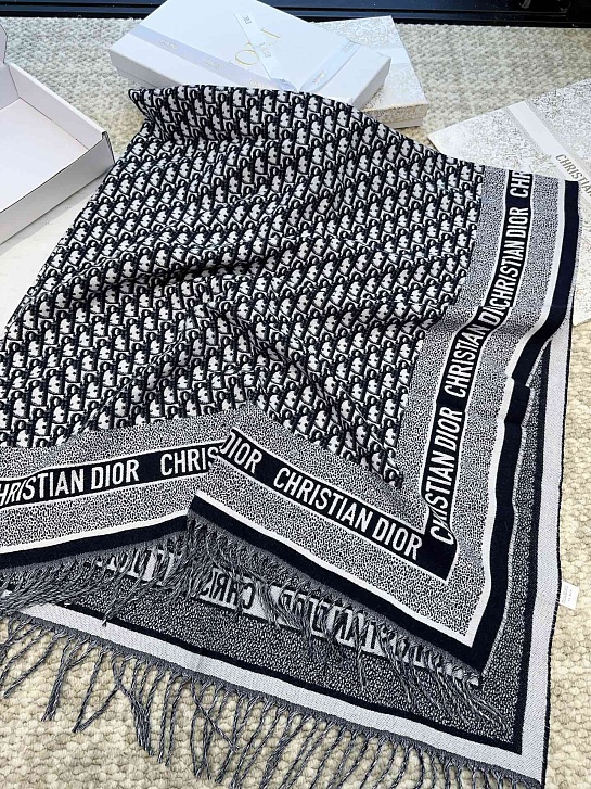 Шарф Dior Oblique Monogram premium 140x140 см