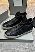 Кожаные кроссовки с мехом Tom Ford high-top - Black
