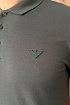 Тёмно-зелёное мужское поло Emporio Armani 7