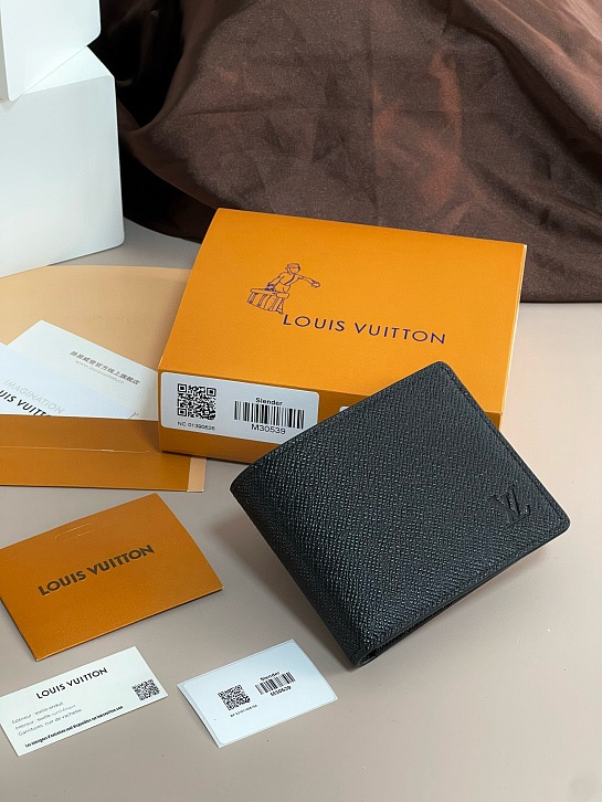 Кожаный кошелёк Louis Vuitton Slender Premium 11x8.5x1 см