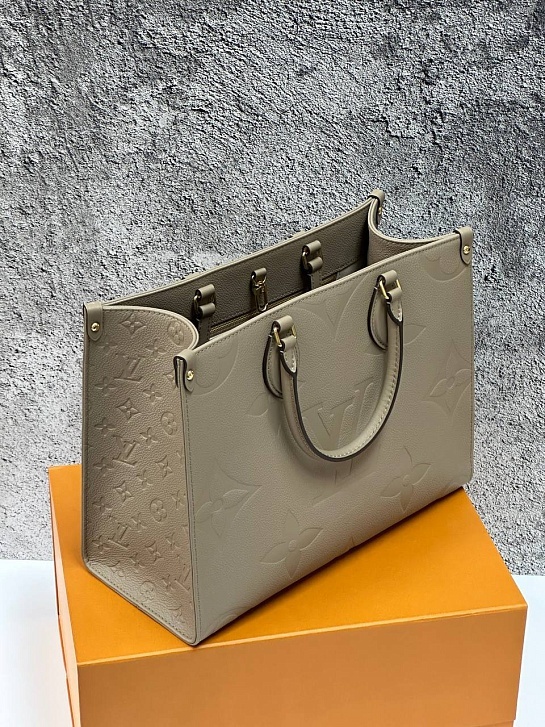 Женская сумка Louis Vuitton Onthego MM Premium 35x27x14 см - Brown