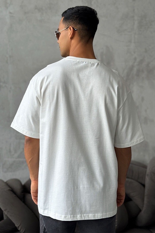 Оверсайз футболка Gucci белого цвета