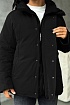 Чёрный пуховик Canada Goose Sanford logo-patch