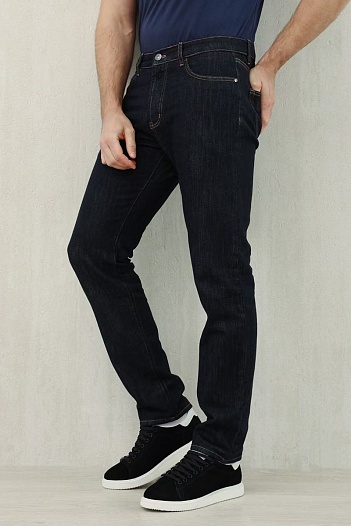 Мужские тёмно-синие джинсы Loro Piana Premium   