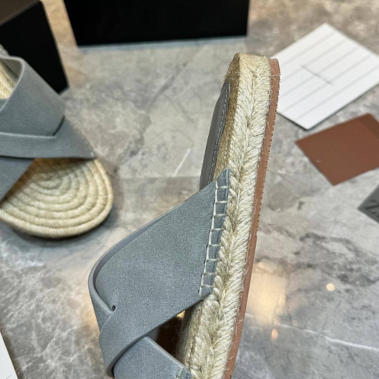 Мужские шлёпанцы Ermenegildo Zegna suede - Blue