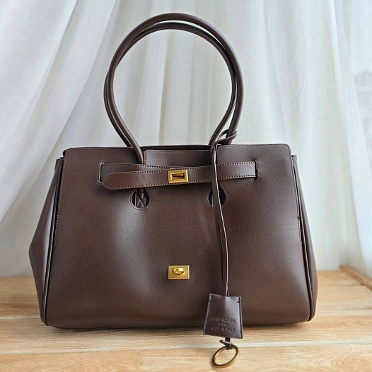 Кожаная сумка Balenciaga Carry All 37x26 см   