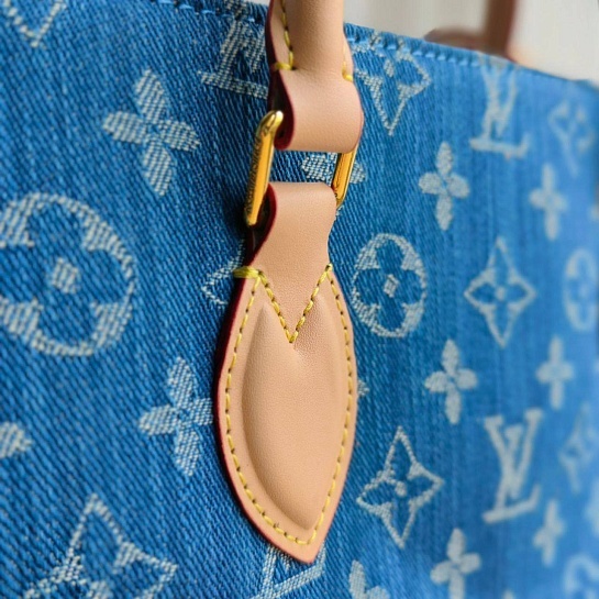 Женская сумка Louis Vuitton tote denim 34x26 см