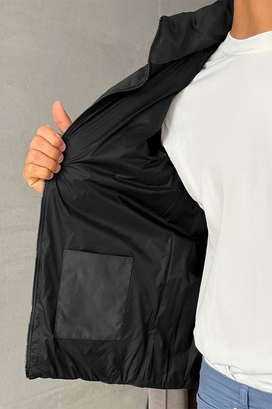 Мужской чёрный жилет Loro Piana