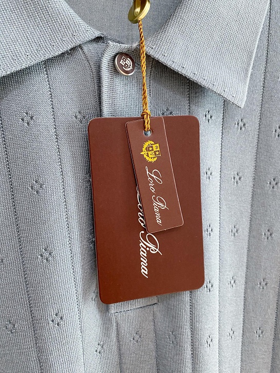 Мужское синее поло Loro Piana premium